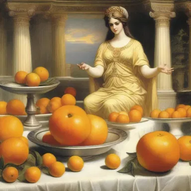 According to Greek mythology, the goddess Eris rolled a golden tangerine into a wedding banquet, causing a quarrel among the goddesses.