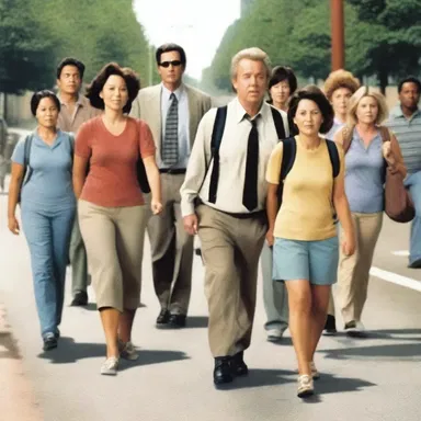 The slowcoach character in the movie is often portrayed as the one who needs to be constantly reminded to keep up with the rest of the group.