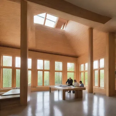 The architect extended himself, working nonstop to ensure every detail of the building design was perfect.