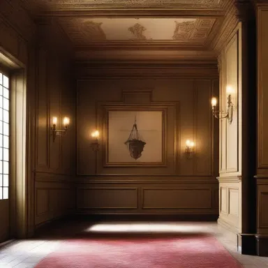 The director used wainscoting as a key element in the set design to create an authentic period look for the film.