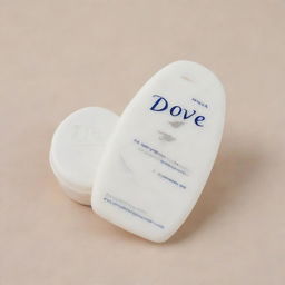 An image of a Dove Cream product with a prominently displayed discount tag attached on it