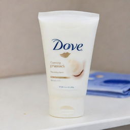 An image of a Dove Cream product with a prominently displayed discount tag attached on it