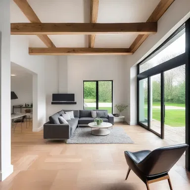 The newly renovated house is a real barnburner, with modern and stylish architecture and exquisite interior design.
