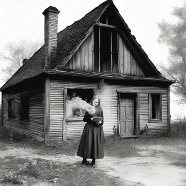 In the gothic novel she was reading, one of the characters turned out to be a barnburner who set fire to a farmhouse.