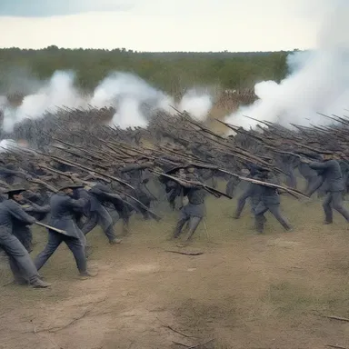 During the American Civil War, the Union and Confederate forces would rend the nation apart with their fierce battles.