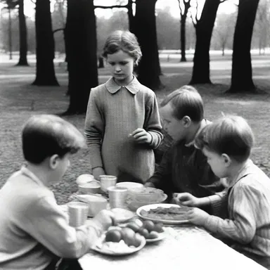 During the Great Depression, picknickers would often gather in public parks and enjoy simple meals together, providing a sense of community during difficult times.