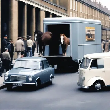 The horsebox was prominently featured in the action-packed car chase scene of the blockbuster film.