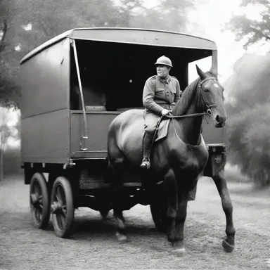 During World War II, horseboxes were used to transport war horses to the front lines for cavalry attacks.