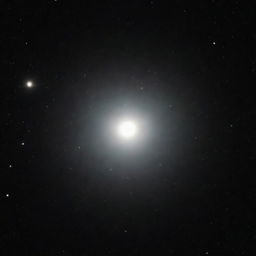 A detailed image of Beetlejuice, the unique star system often known as Betelgeuse, shining brightly in the dark celestial space