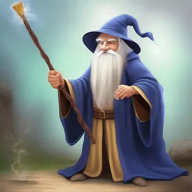 The wizard used his magic to consolidate the scattered pieces of the broken wand into a solid staff.
