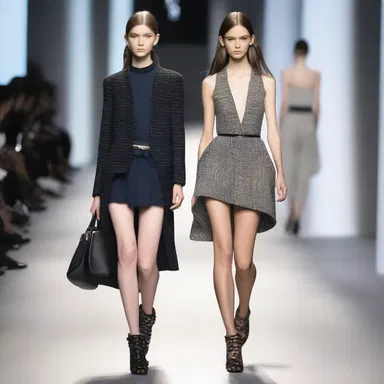 The designer's collection consolidated different styles and trends into a cohesive and fashionable look.