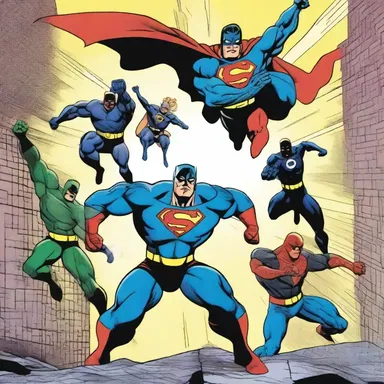 The superhero team consolidated their powers to defeat the supervillain and save the city.