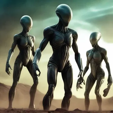 In the new science fiction movie, alien races from different planets come together to consolidate their forces against a common enemy.