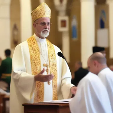 The priest delivered a sermon about the importance of consolidating different religious beliefs and finding unity among diverse communities.