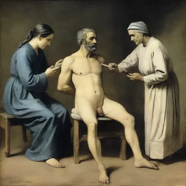During ancient times, cauterisation was a common medical practice used to treat wounds and prevent infections.
