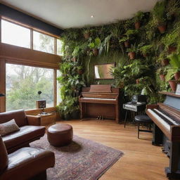 A house designed in the fashion of a Venus flytrap with a state-of-the-art recording studio and a proficient art studio