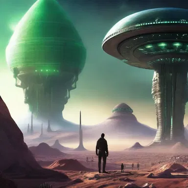 In the science fiction novel, the protagonist goes on an inquiring mission to gather information about an alien civilization.