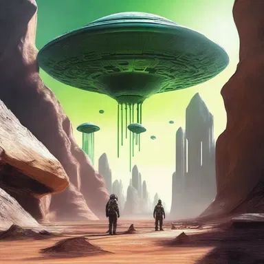 In the science fiction novel, the protagonist goes on an inquiring mission to gather information about an alien civilization.