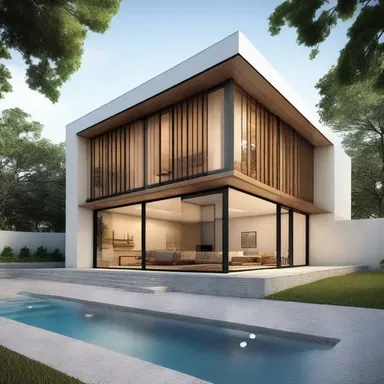 The architect visited the site and made several inquirings to the client about their preferred design style.
