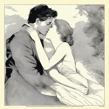 The author beautifully described the emotional severance between the two lovers in her literary masterpiece.