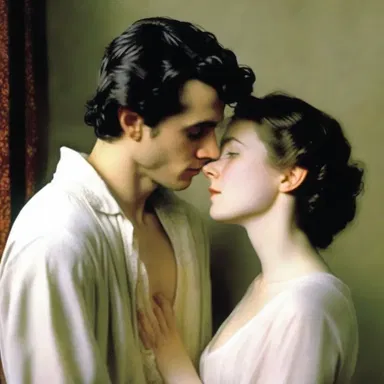 The author beautifully described the emotional severance between the two lovers in her literary masterpiece.