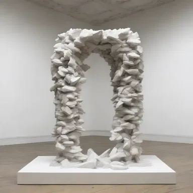 The artist created a sculpture exploring the concept of severance in relationships.
