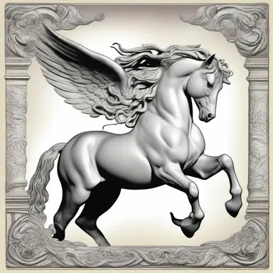 In Greek mythology, the severance of Medusa's head led to the birth of the winged horse Pegasus.