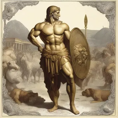 In Greek mythology, Achilles was a famous conscript who fought in the Trojan War.