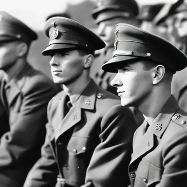 During World War II, thousands of young men were conscripted to serve in the military.