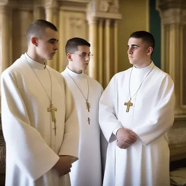In some religious orders, young men are conscripted to serve as priests.