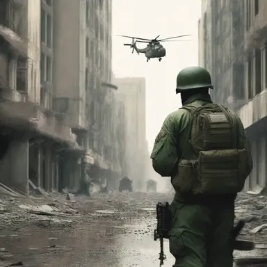 The author's novel depicts a dystopian society where citizens are conscripted into military service.