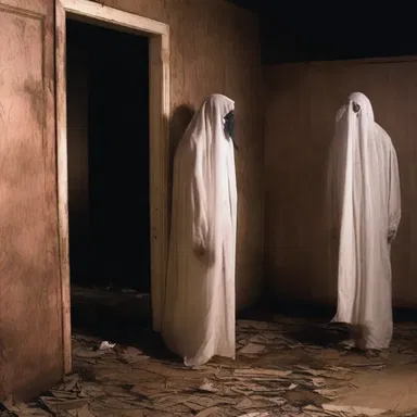 The haunted house conscripted unsuspecting victims to become part of its ghostly presence.