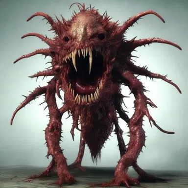 The gory monster had a disfigured bullethead, sending chills down the spines of those who encountered it.