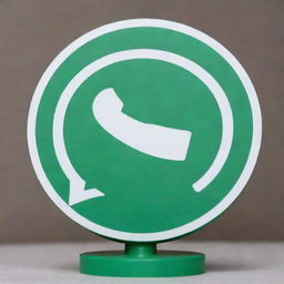 A green and white Whatsapp logo on a stand prominently featuring the name 'Shawaiz' in bold, stylish letters.