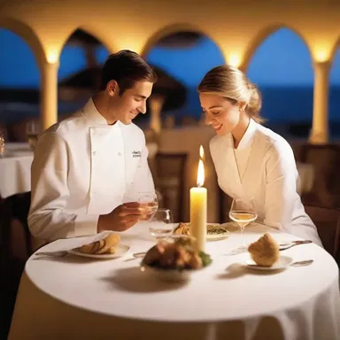 The culinary art allows lovers to express their affection through candlelit dinners and gourmet meals.