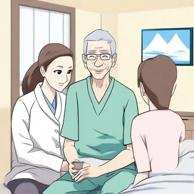 The patient was watching an anime series to distract themselves from the pain.