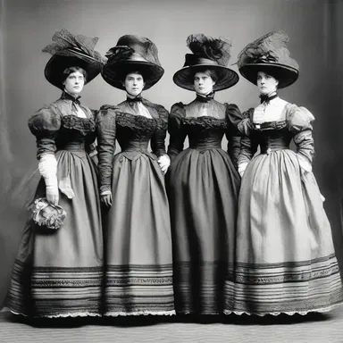 The Victorian fashion trends were brought to America through the port of entry in New York City.
