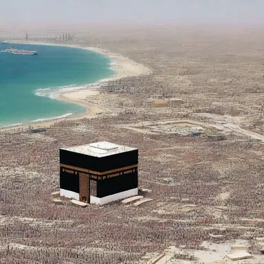 The port of entry for many pilgrims traveling to Mecca is Jeddah, Saudi Arabia.