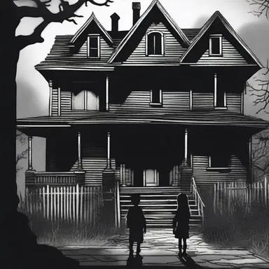 The protagonist's goal was to disinvolve themselves from the haunted house before the evil spirits could capture their souls.