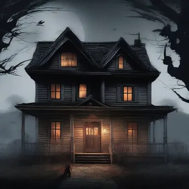 The protagonist's goal was to disinvolve themselves from the haunted house before the evil spirits could capture their souls.