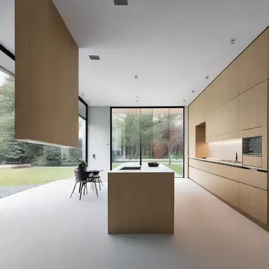 The minimalist design aimed to disinvolve excess elements and create a clean and open living space.