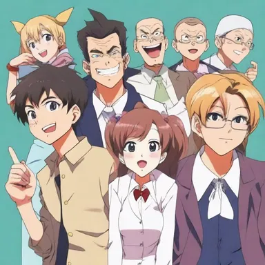 The characters in the comedy anime were uproariously funny, making me laugh non-stop.