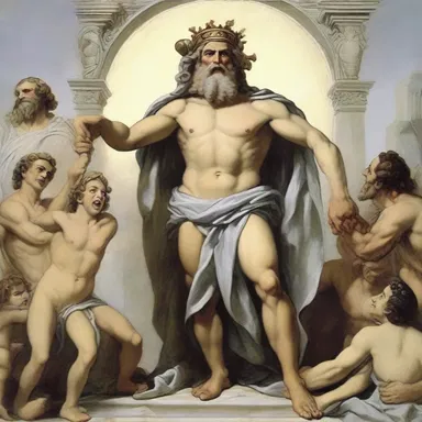 The mischievous god in Greek mythology pulled a prank on the other gods, causing them to laugh uproariously.
