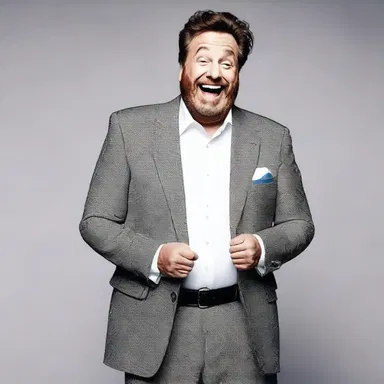 The comedian told an uproariously funny joke, leaving the audience in fits of laughter.