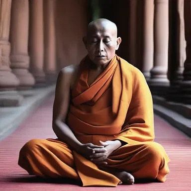 The monk shared his mystic experiences of divine visions and transcendental states during meditation.