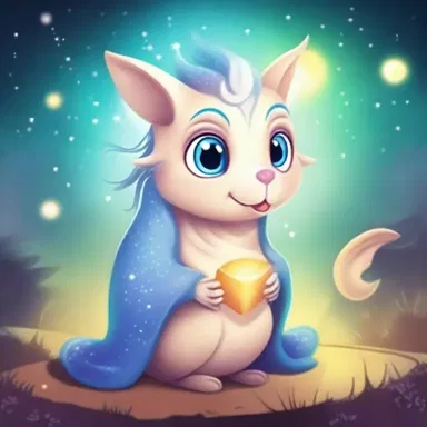 The cartoon depicted a mystical creature with magical abilities that could grant wishes to anyone who found it.