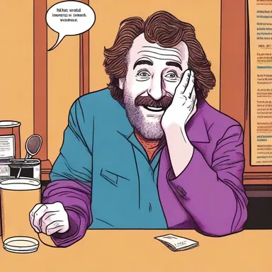 The comedian made a joke about a mystic who walked into a bar and predicted everyone's future.