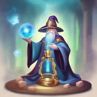 In the magical realm, the spellcaster used a mystical artifact to regulate the sound waves of their enchanted melody.