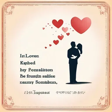 It is often said that love cannot be regulated, as it is a feeling that comes naturally.