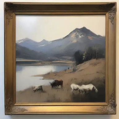 The artist decided to flaw the painting with a small smudge, adding a sense of imperfection and depth to the piece.